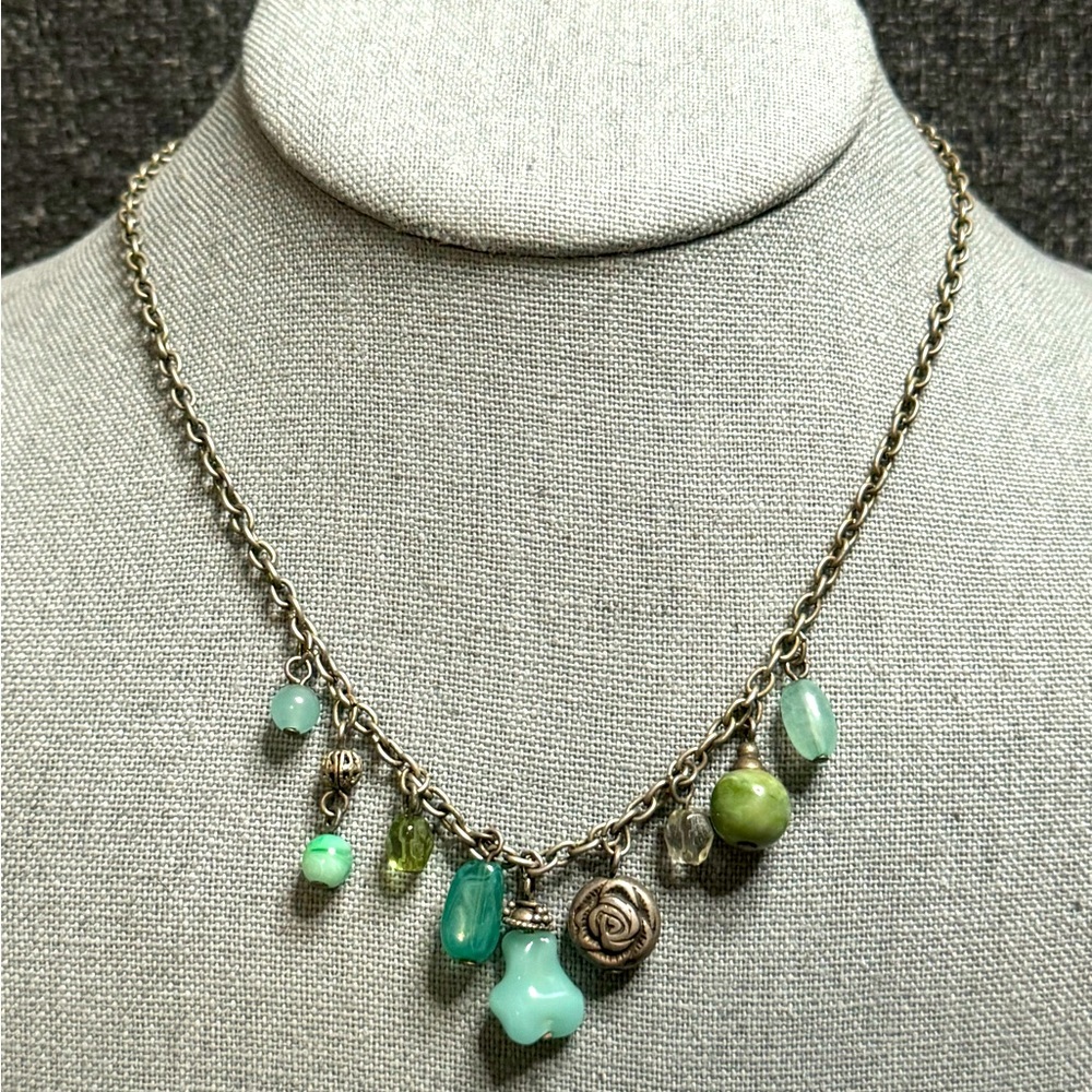 Necklace with Mixed Charms and Beads